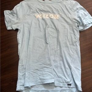 Volcom Light Blue Logo Short Sleeve Tee